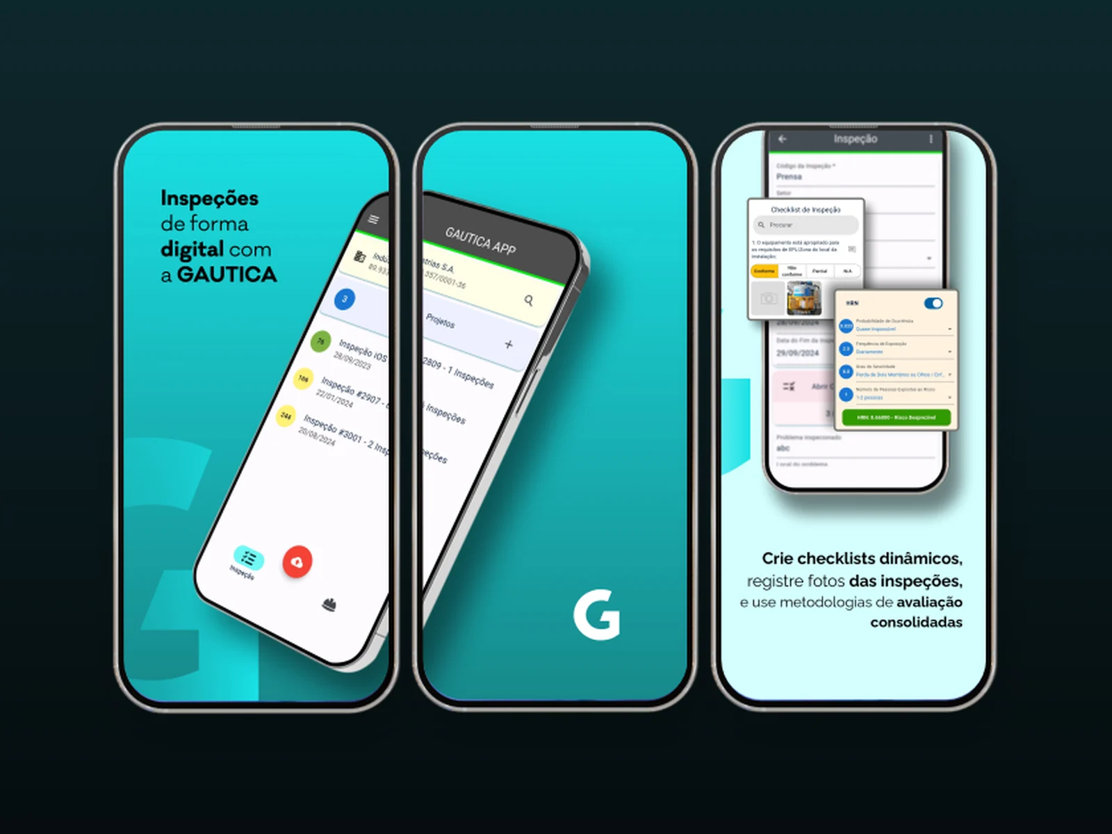 Inspeções e checklists no aplicativo GAUTICA