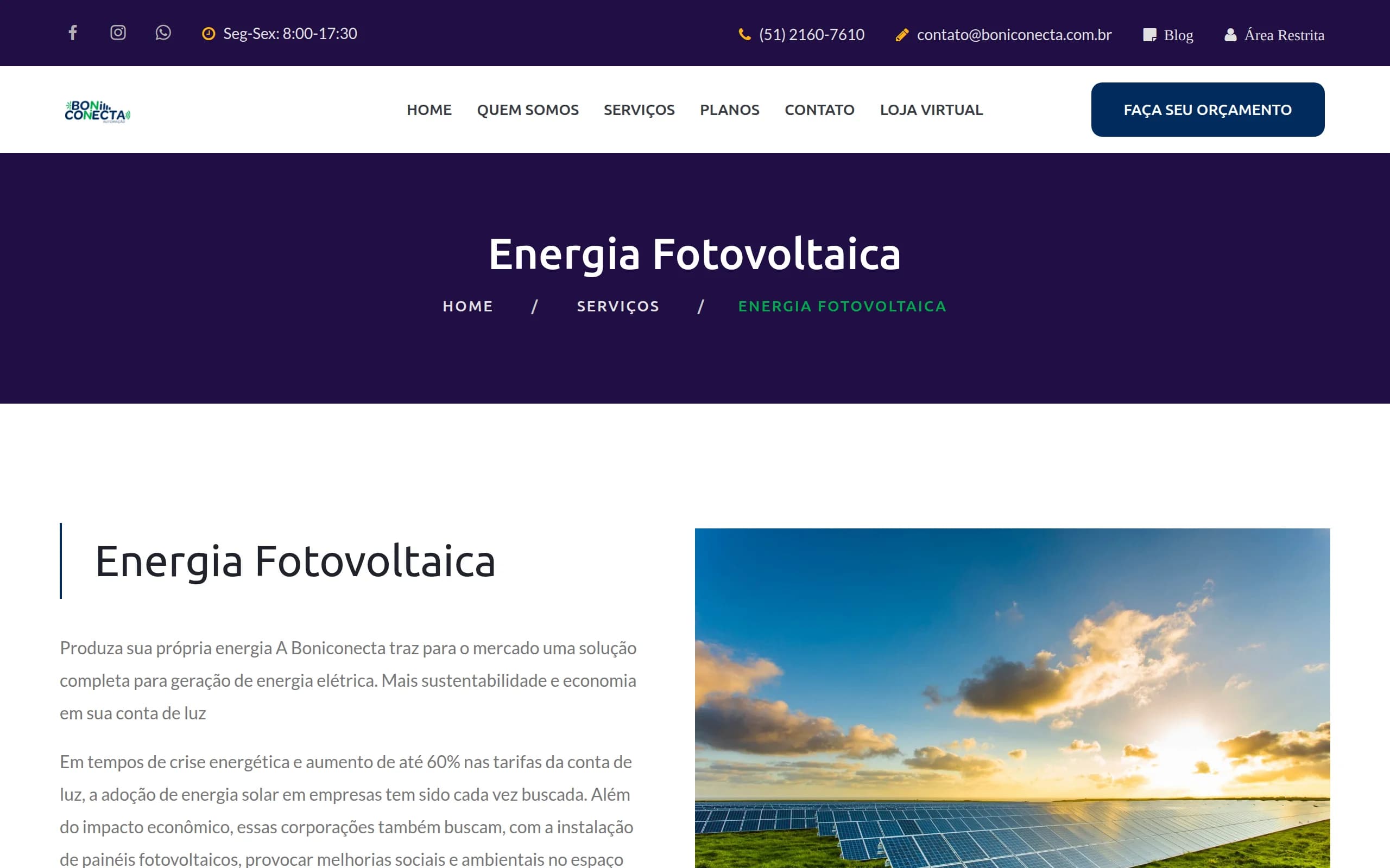 Página de energia fotovoltaica