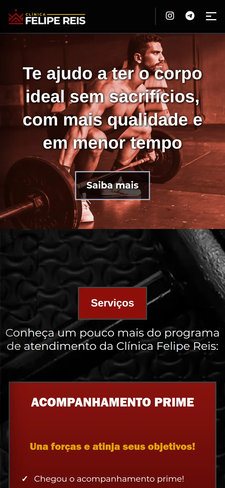 Clínica Felipe Reis no celular