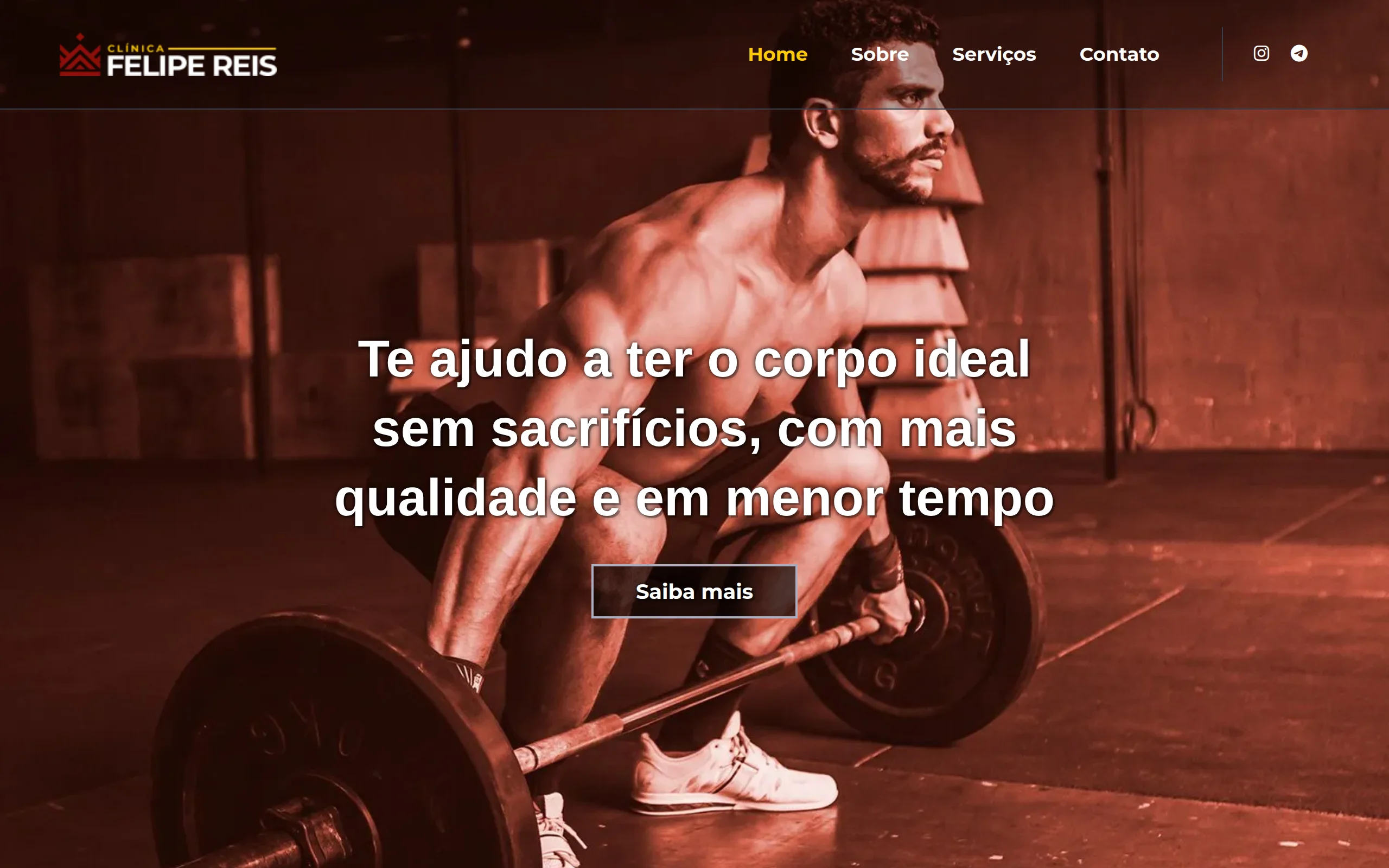 Clínica Felipe Reis no notebook